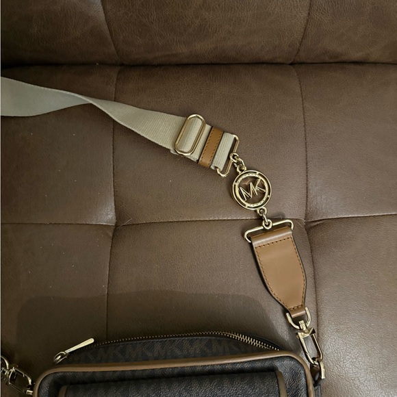 Michael Kors Brown and Tan Crossbody Bag - Picture 2 of 4